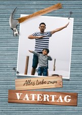 Vatertagskarte Heimwerker mit Foto