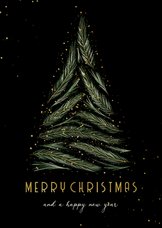 Weihnachtskarte Firma international Weihnachtsbaum