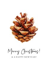 Weihnachtskarte Kiefernzäpfchen