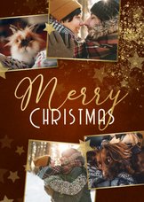 Weihnachtskarte 'Merry Christmas' Fotocollage