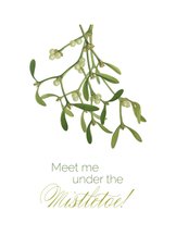 Weihnachtskarte 'Under the Mistletoe'
