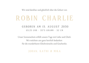 Fotokarte Geburt Wellenform Unisex  Rückseite