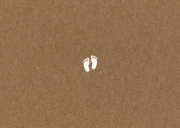 Geburtskarte Foto & Name in Gold Rückseite