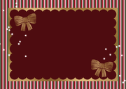 Geschenkgutscheinkarte Weihnachten Schleife Rückseite