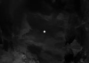 Neujahrskarte schwarz 'Happy New Year' Firmenname Rückseite