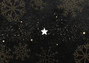 Weihnachtsgrußkarte Firma international Schrift in gold Rückseite