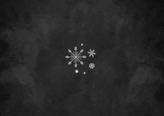 Weihnachtskarte Schultafel Kreidezeichnungen Rückseite