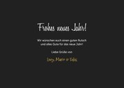 2026 Neujahrskarte mit Uhr und Foto 3