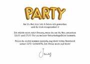 9. Kindergeburtstag Foto-Einladung V.I.P. Ticket 3