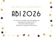 Abitur Glückwunschkarte Konfetti 3