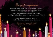 Adventsfeier Einladungskarte Firma Adventskerzen 3