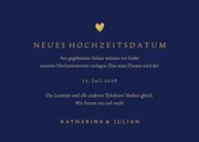 Change-our-Date-Karte Hochzeit Foto und Herz 3