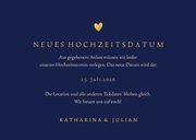 Change-our-Date-Karte Hochzeit Foto und Herz 3