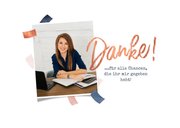 Dankeskarte Abschied Arbeit / Studium / Praktikum / Lehre 2