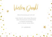 Dankeskarte Einschulung großes Foto & Konfetti 3
