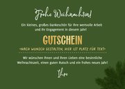 Dankeskarte 'Frohe Weihnachten' Mitarbeiter Gutschein 3