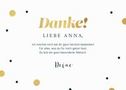 Dankeskarte 'Gold wert' Konfetti 3