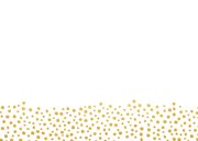 Dankeskarte Hochzeit mit Fotocollage und goldenen Herzen Rückseite