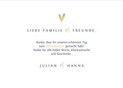 Dankeskarte Hochzeit Schreibschrift 3