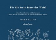 Dankeskarte mit illustrierten Blumen 3