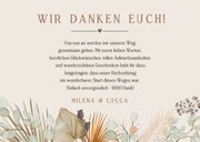 Dankeskarte Trockenblumen und Fotos 3