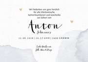 Dankeskarte zur Geburt eigenes Foto und Mond 3