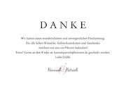 Dankeskarte zur Hochzeit Foto, Rosen & Marmor 3