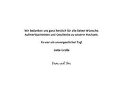 Dankeskarte zur Hochzeit Fotocollage 3