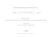 Dankeskarte zur Hochzeit mit eigenem Foto und Text 3