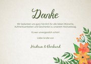 Danksagung Hochzeitsjubiläum Foto und Blumen 3