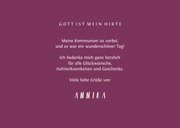 Danksagung Kommunion eigenes Foto pink Kreuz Farbspritzer 3