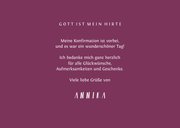 Danksagung Konfirmation Foto und Kreuz Farbspritzer pink 3