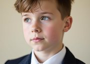 Danksagung Konfirmatonskarte mit Foto in dunkelblau  2