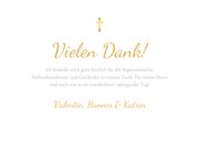 Danksagung Taufe eigene Fotos goldenes Kreuz 3