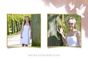 Danksagung zur Konfirmation Foto & weiße Tauben 2