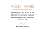Danksagung zur Taufe süßer Tiger Fotos innen 3