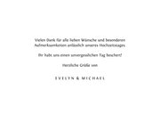 Danksagungskarte Hochzeitstag Foto in Herz 3