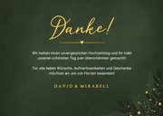 Dunkelgrün Dankeskarte Botanisch Goldkleckse 3