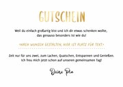 'Ein Gutschein für dich' Gutscheinkarte Schriftzug 3