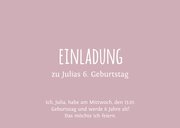 Einladung 6. Kindergeburtstag Pinguine rosa Party 2