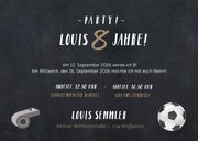Einladung 8. Kindergeburtstag Fußball mit Fotos 3