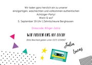 Einladung Achtziger Mottoparty 3