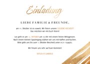 Einladung Goldene Hochzeit Foto & Goldakzente 3