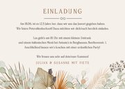 Einladung Hochzeitsjubiläum Fotocollage & Trockenblumen 3