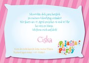 Einladung Kindergeburtstag Pyjamaparty Girls only 3