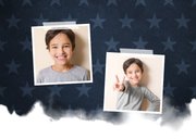 Einladung Kommunion Wasserfarbe und Sterne 2