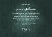 Einladung Konfirmation dunkelgrün Foto & kleine Symbole 3