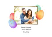 Einladung Osterfrühstück bunte Ostereier 2