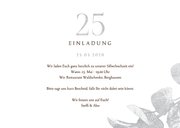 Einladung Silberhochzeit silberner Eukalyptus 3