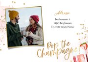 Einladung Silvesterparty 'Pop the champagne' 2